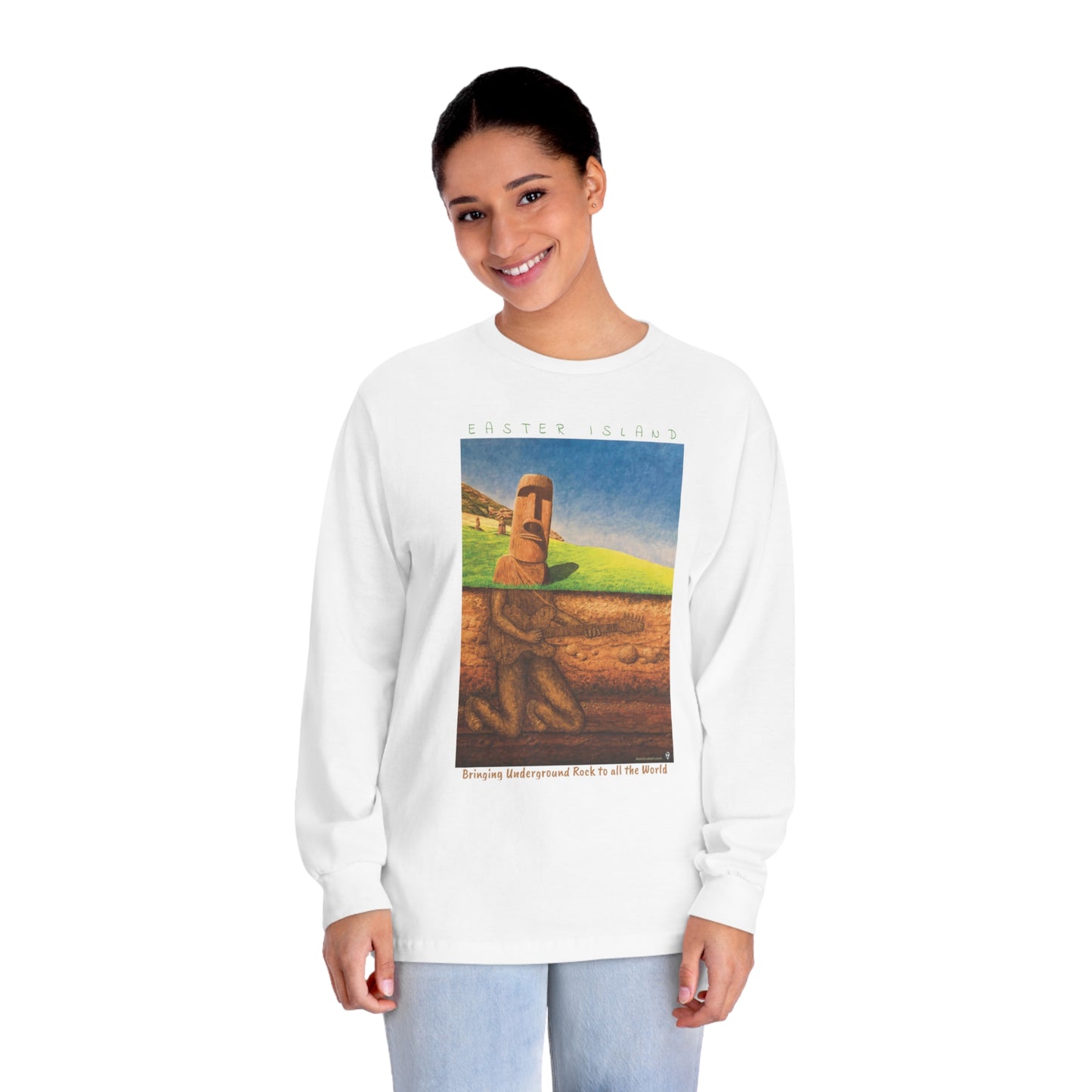 Underground Rock with text - Long Sleeve