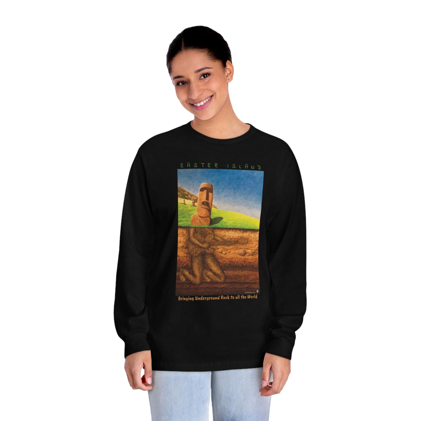 Underground Rock with text - Long Sleeve