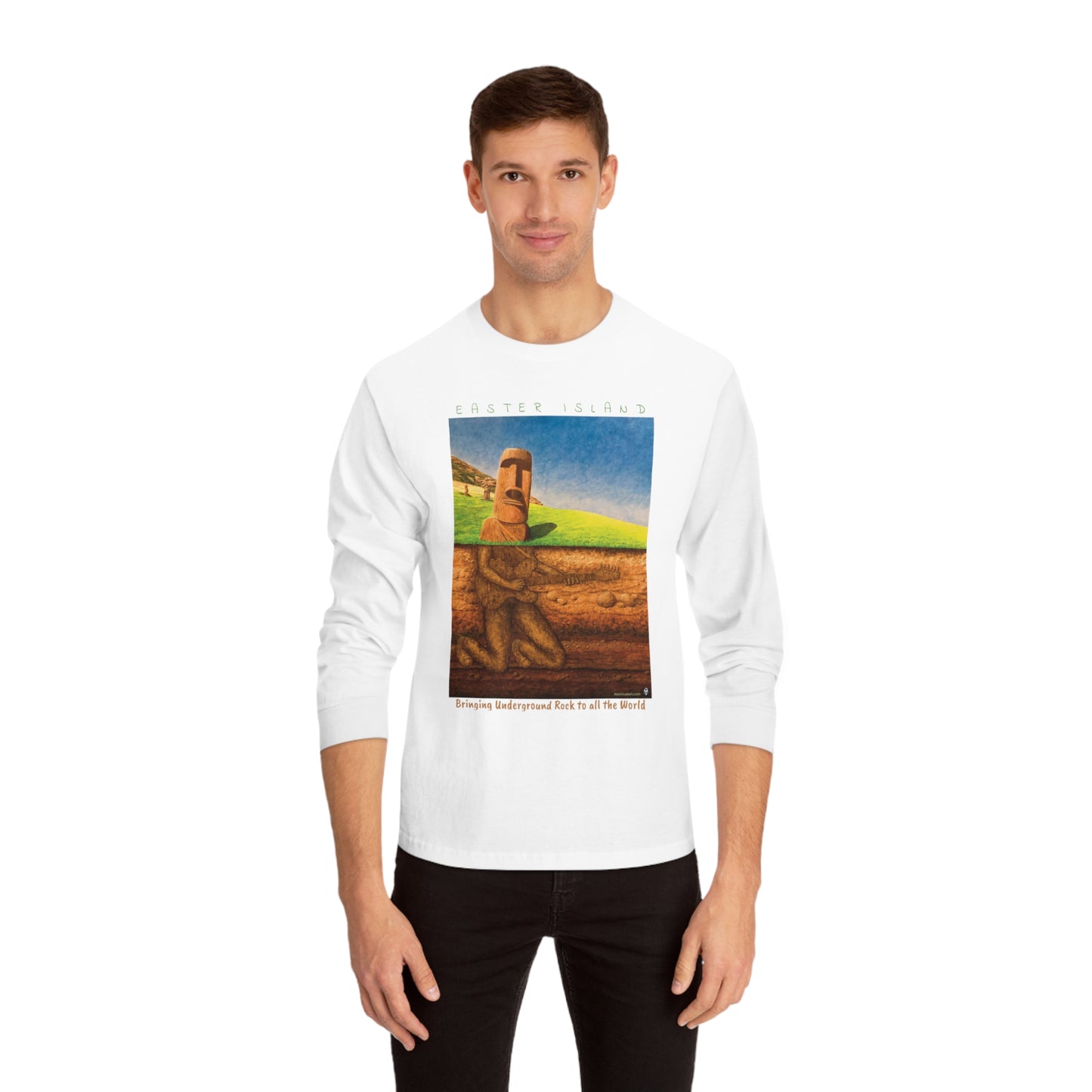 Underground Rock with text - Long Sleeve