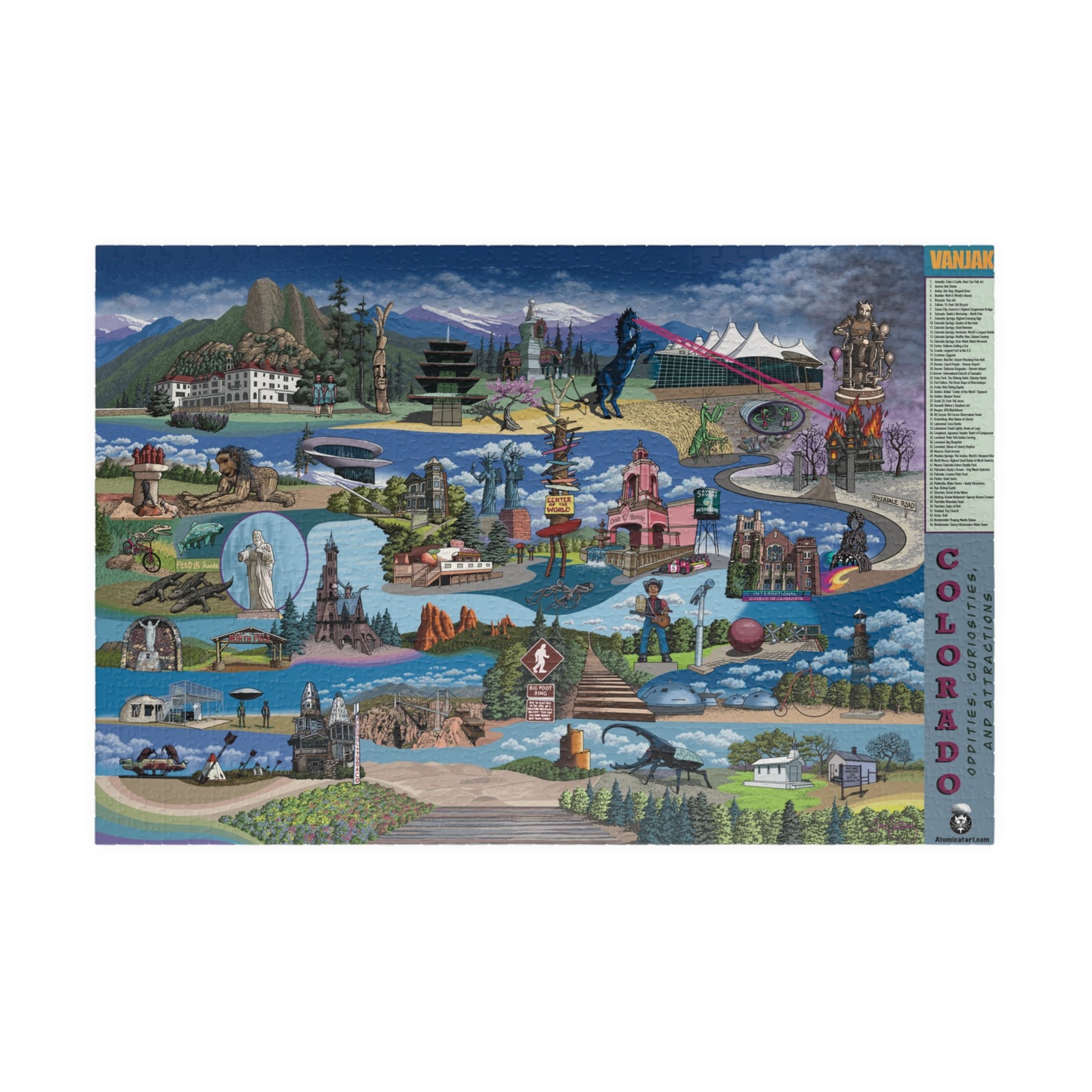Colorado oddities - Puzzle (110, 252, 500, 1014-piece)