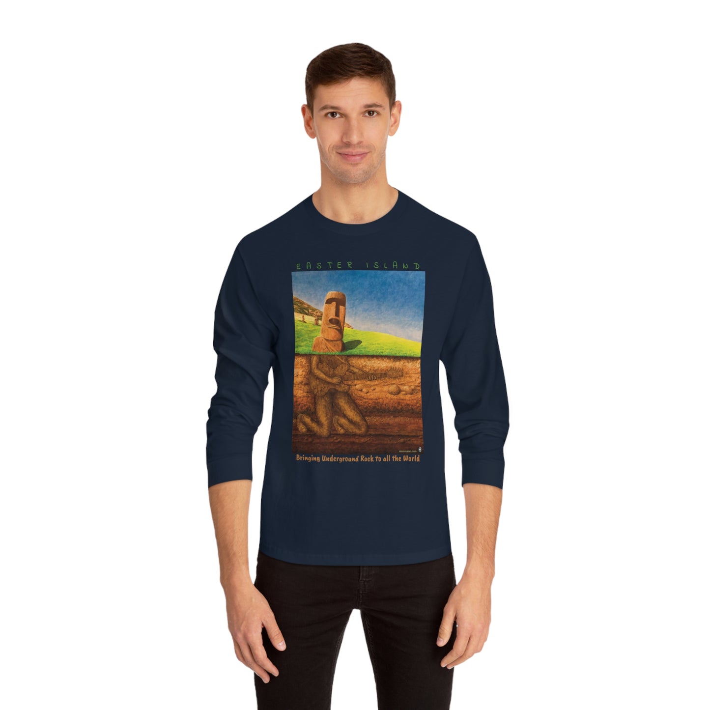Underground Rock with text - Long Sleeve