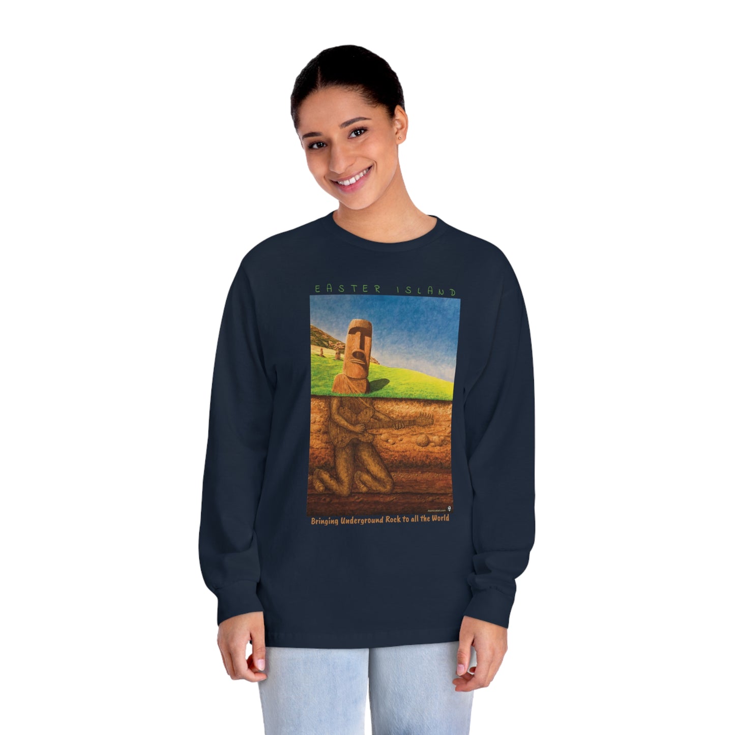 Underground Rock with text - Long Sleeve