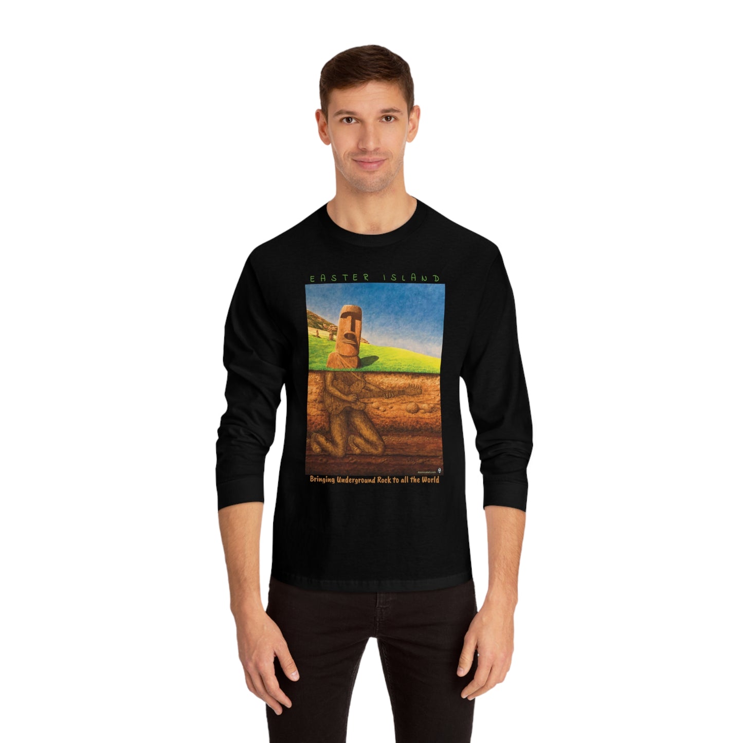 Underground Rock with text - Long Sleeve