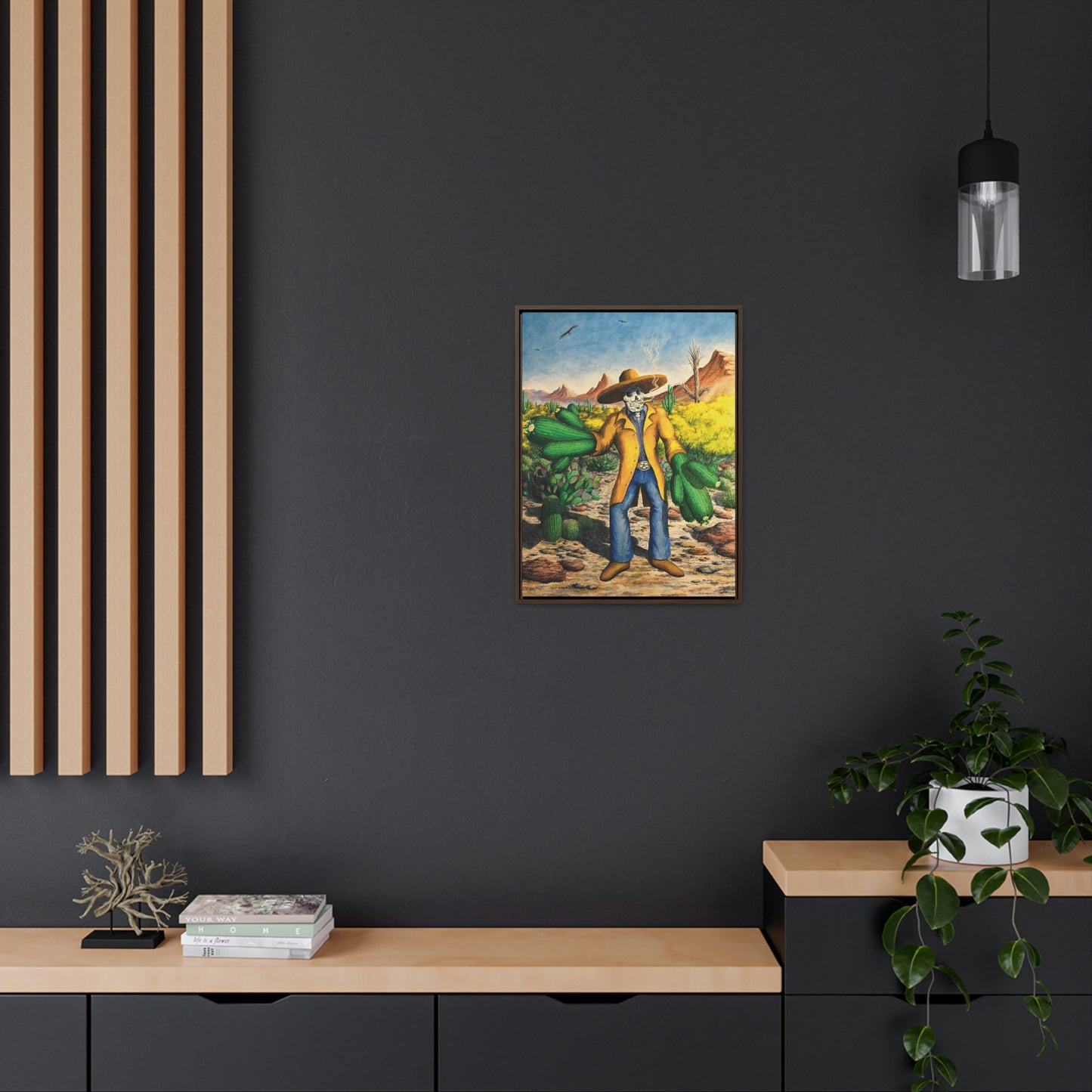 Sonoran Slinger - Canvas wrap - Floating frame