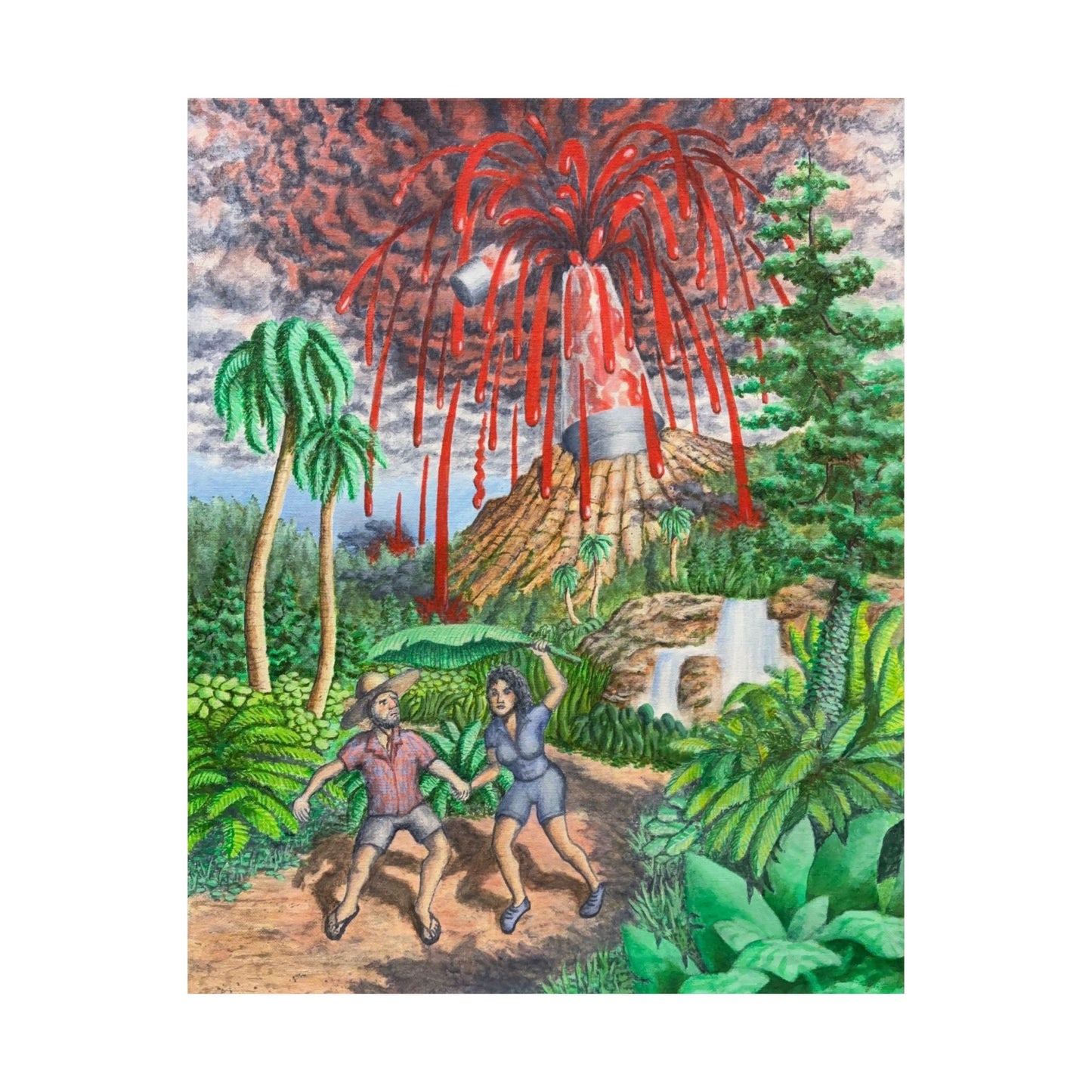 Lava Lamp Eruption - Poster