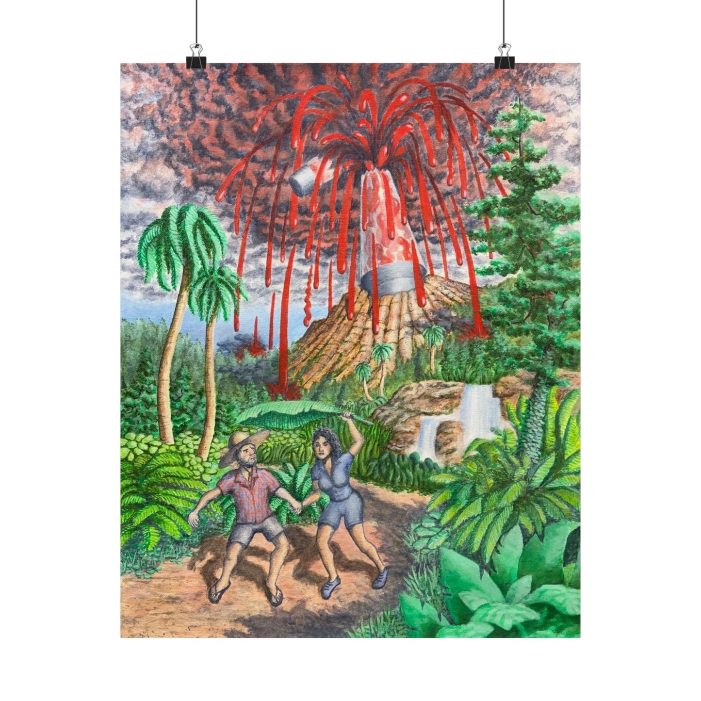 Lava Lamp Eruption - Poster